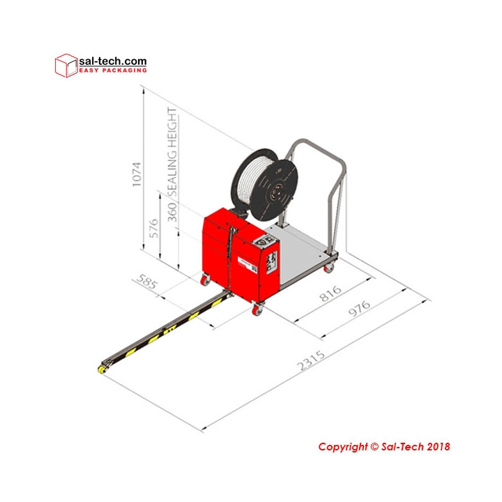 STEP TP-502MV Pallet Strapping Machine- Transpak