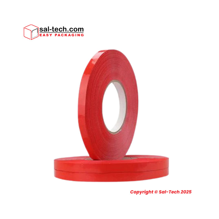 Cinta PVC Roja 240 | 12mm x 66m Cinta de embalaje – Sal-Tech