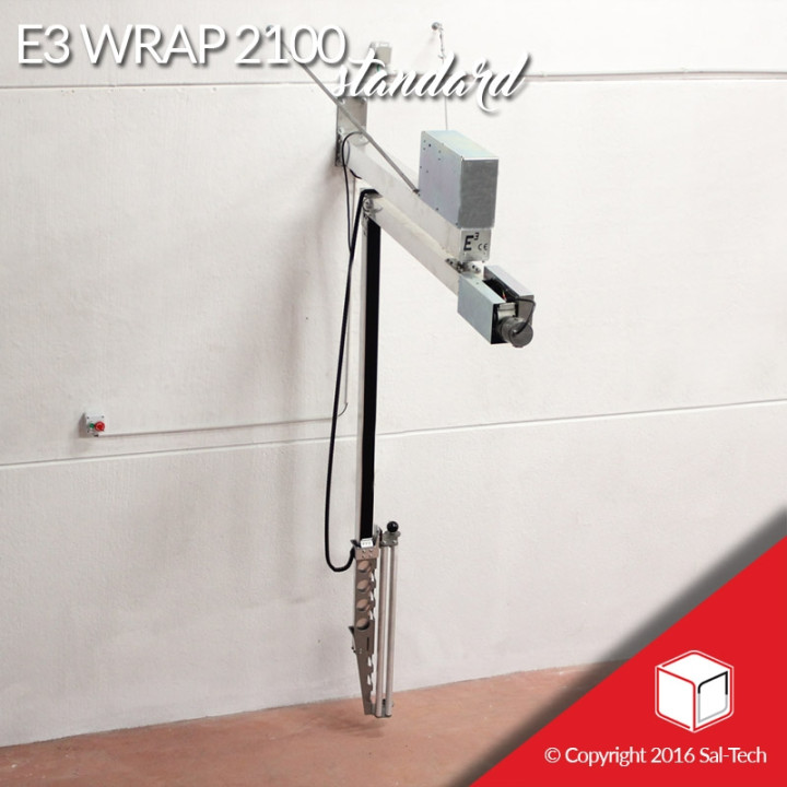 E3 Wrap 2100 Semi-Automatic Pallet Wrapper with Height Sensor