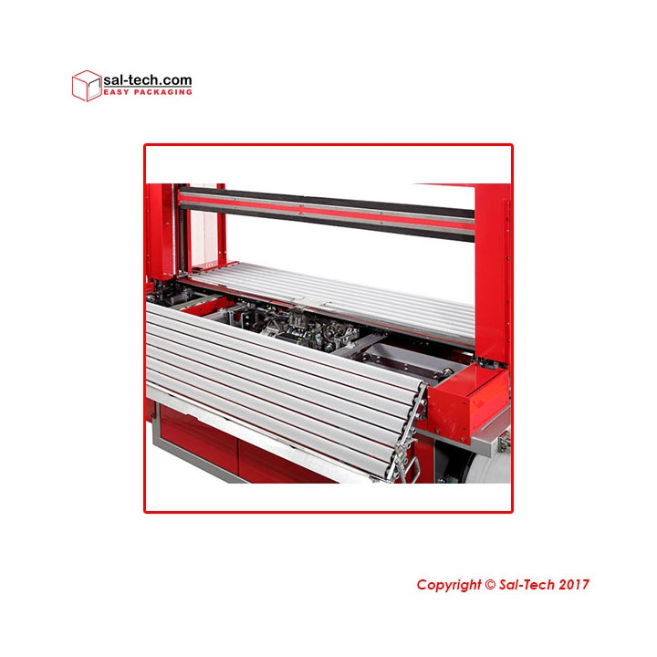 STEP TP-702CQ Corrugated Strapping Machines with 4-Sides Squaring Function